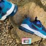 Nike Air Max 270 Navy Blue Suede Black White Image 3