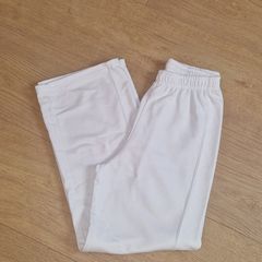 DUNNES White Wide Leg Trousers - S