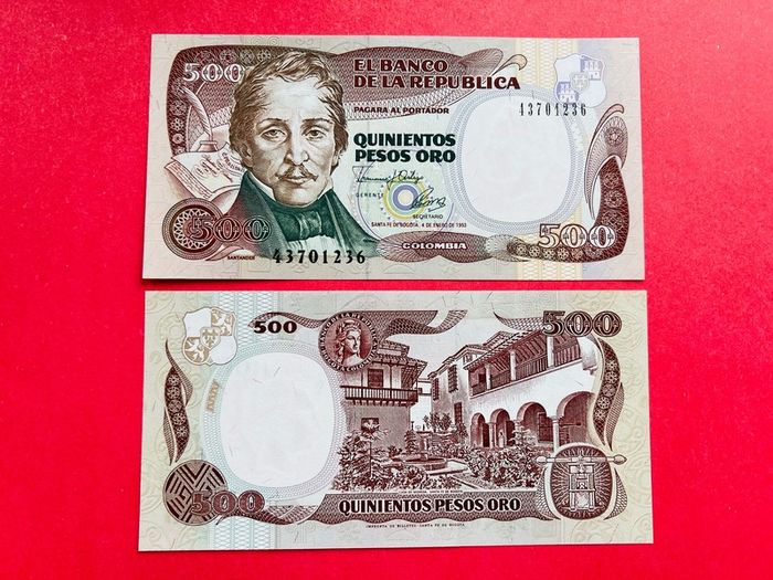 Colombia  500. Pesos   1993 ) Pick 44a UNC