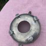 Pewter sugar bowl with glass insert Image 6