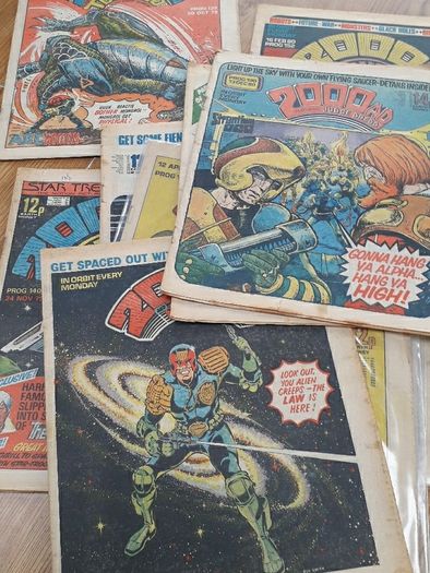 2000ad progs in the 100s.