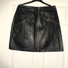 Brand NEW F&F faux leather skirt, size 8
