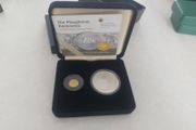 ploughman set gold and silver