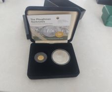 ploughman set gold and silver