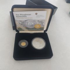ploughman set gold and silver