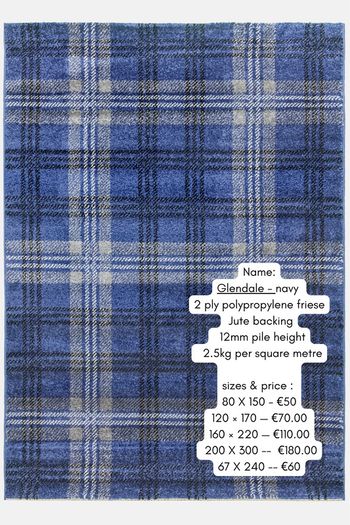 Tartan design rugs - free shipping