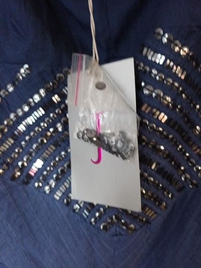 Jasper Conran Embellished Dip Dye Dress S. 18. B.N.W.T