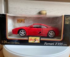 Collectable Red Ferrari F355 (1994) Special Edition 1:24 Dei Cast Metal Maisto