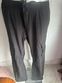 Crivit light black men's cargo pants size L/XL UKW40 L32 Postage included