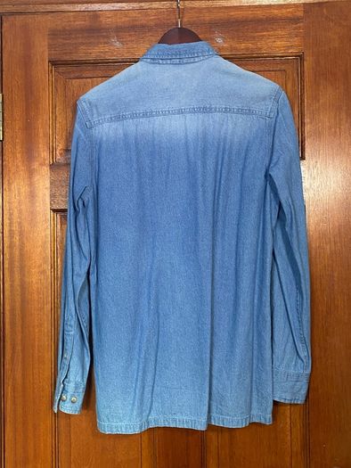 NEW Burton Menswear shirt long sleeve denim Small