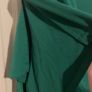 Green cowl neck top with slit in sleeves Image 2