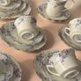Antique Wellington China Tea Set JHC Co Longton England Pattern 5293 Image 2