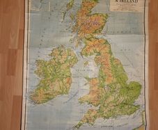 Educational map of Great Britain and Ireland
