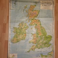 Educational map of Great Britain and Ireland