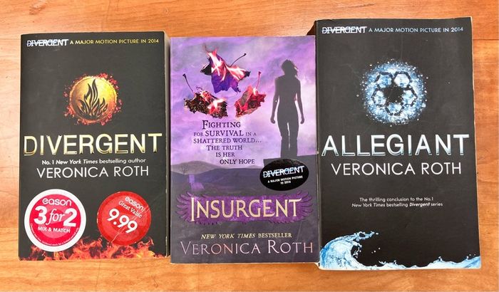 Divergent, Insurgent & Allegiant, by Veronica Roth