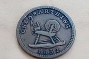 1832 John Egan Limerick Farthing Token | Irish Merchant Trade Coin
