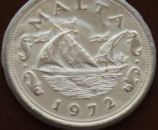 Malta 1972 Vintage Coin Stamp cover BUNC
