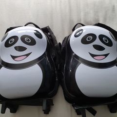 2 x kids hardshell trolley cases