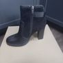 High Heel Leather & Suede Ankle Boots Image 5