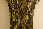Green &amp; Black Dept Dress
