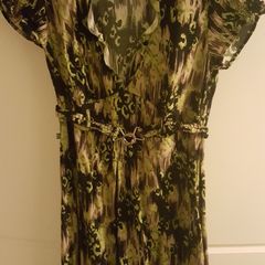 Green & Black Dept Dress