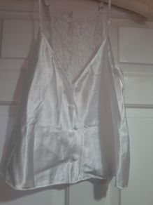 Satin/lace lingerie top