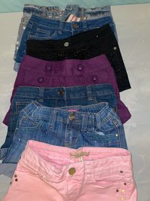 Assorted sizes girls shorts starting age (6-7,8-9,9-10) bundle deal for all of them