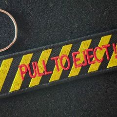 Avation, ejection seat tag, keyring.