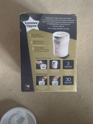 Tommee Tippee Closer to Nature 2-in-1 travel steriliser