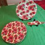 Cake Plate & Server Set with Storage Box | The Leonardo Collection -- Red Poppies Image 3