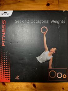 Set of 3 octagonal weights NEW 2kg 3kg 5kg