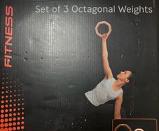 Set of 3 octagonal weights NEW 2kg 3kg 5kg