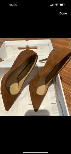 Beautiful Brand New Aldo Suade Heels 90 original price