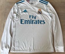 Real Madrid 2017 18 Home Jersey Youth Large 13 14 Long Sleeve