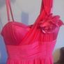 Very feminine coral coloured dress Image 6