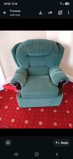 Couch + armchair