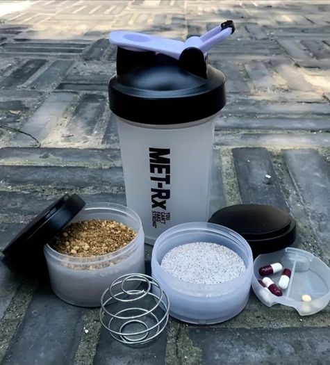 Protein Shaker Bottle with STORAGE