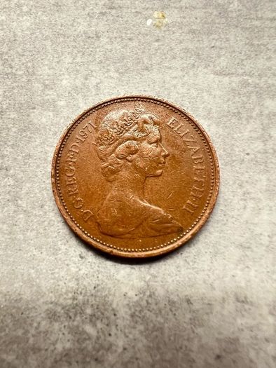 1971  2 New pence Very rare