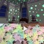 100pcs/ set Glow In The Dark Plastic Stars Stickers Image 2
