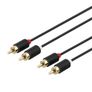2 RCA - 2 RCA Audio Cable Gold Plated Image 2