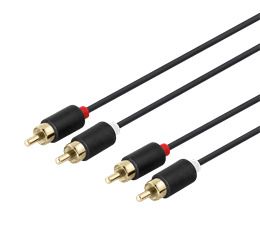 2 RCA - 2 RCA Audio Cable Gold Plated