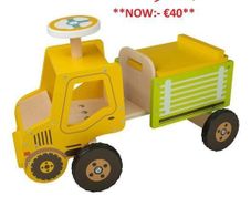 Kids Playtive wooden ride-on truck