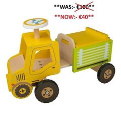 Kids Playtive wooden ride-on truck
