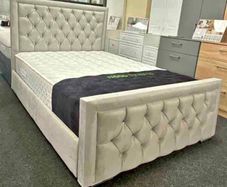 Cream Hilton Bed And Mattress