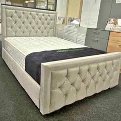 Cream Hilton Bed And Mattress