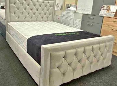 Cream Hilton Bed And Mattress