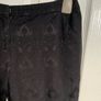 New Look Petite Black Jacquard Ankle-Zip Trousers Image 2