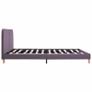 Bed Frame Taupe Fabric 150x200 cm Image 5