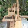 Antique Chicago USA gear wheel sharpener,antique blade grinder,scythe sharpener,sickle blade sharpener,rustic farm implement,barn decor,rustic decor (still works) Image 5