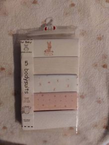Pure Cotton Bodysuits - Pack Of 5